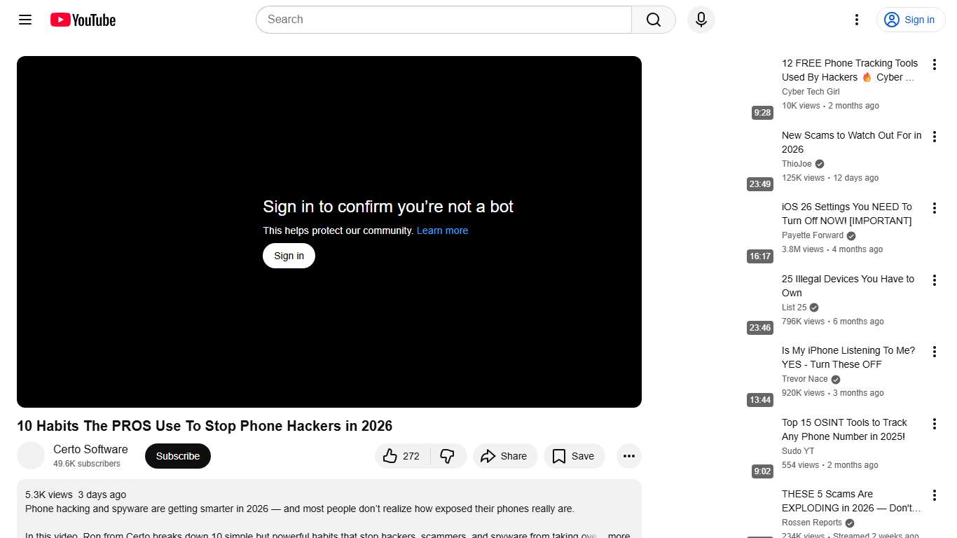 10 Habits The PROS Use To Stop Phone Hackers in 2026 - YouTube