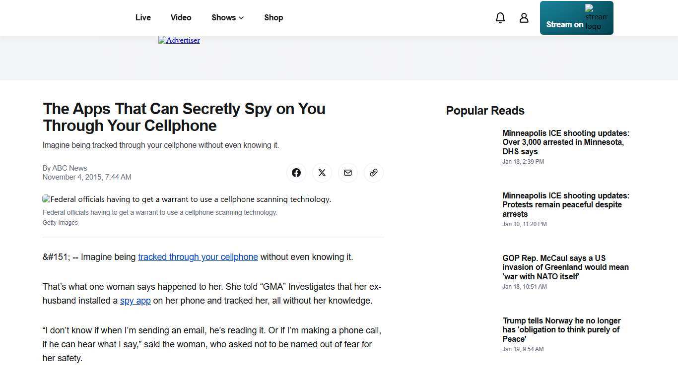 The Apps That Can Secretly Spy on You Through Your Cellphone - ABC News